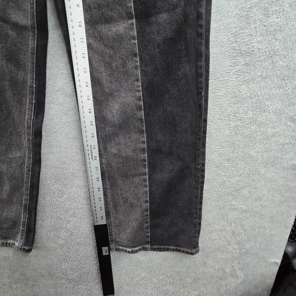 Old‎ Navy Women Jeans 6 Black Denim Two Tone Wide-Leg Sky-Hi Wide Leg Extra